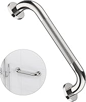 Vista 15 de ZUEXT - Paquete de 2 manijas antideslizantes para regadera de 24 pulgadas, barra de equilibrio de baño moleteada de acero inoxidable cromado