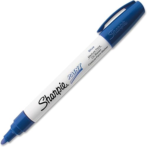 Sharpie Marcador de pintura a base de aceite - Tipo de marcador medio - Tinta azul - 1 cada uno