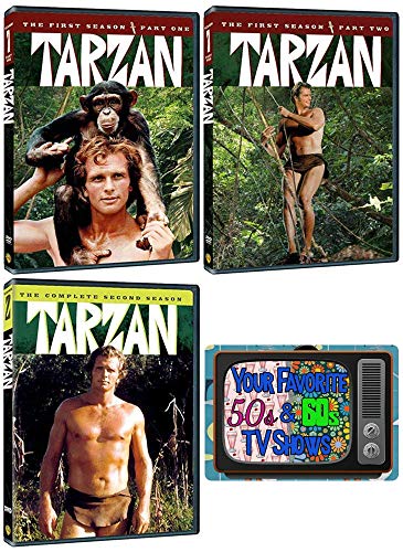 Tarzan: Complete Original 1960s TV Series Seasons 1 & 2 DVD Collection + Bonus Sticker