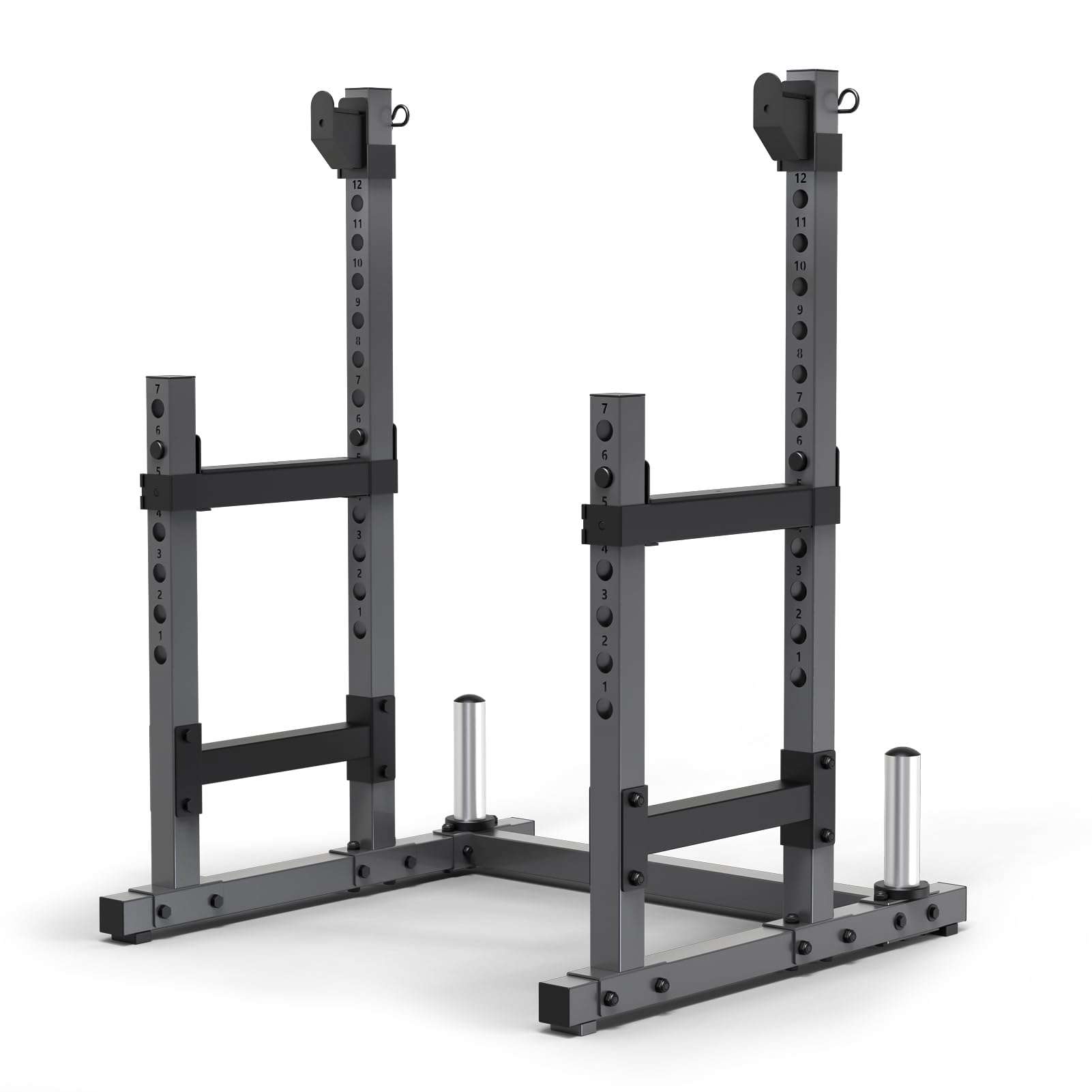 PASYOU SR30 Adjustable Squat Rack, Heavy Duty Gym Rack Stand, Multifunctional Power Rack Weight Bench Support for Home Gym Strength Training, Bench Press Dumbbell Rack with Max Load 1800lbs