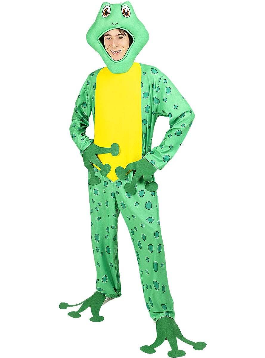 Funidelia | Déguisement grenouille pour femme et homme Animaux - Déguisement pour Adultes et accessoires pour Halloween, carnaval et fêtes - Vert