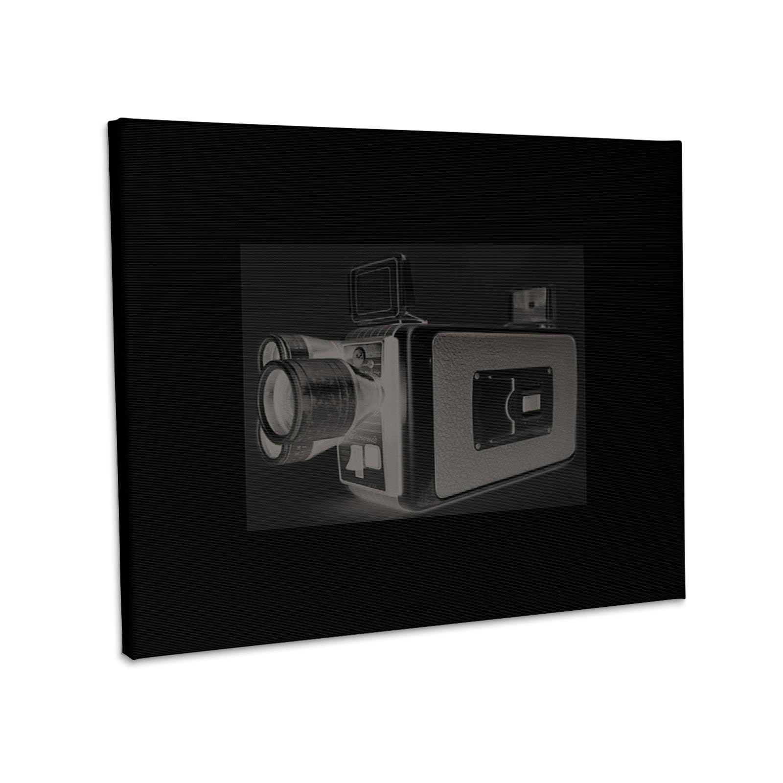 3dRose, Picture of a Vintage super 8 video camera on background, Museum Grade Canvas Wrap 10x8