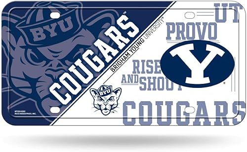 Miniatura 51 de NCAA etiqueta de metal para auto, negro