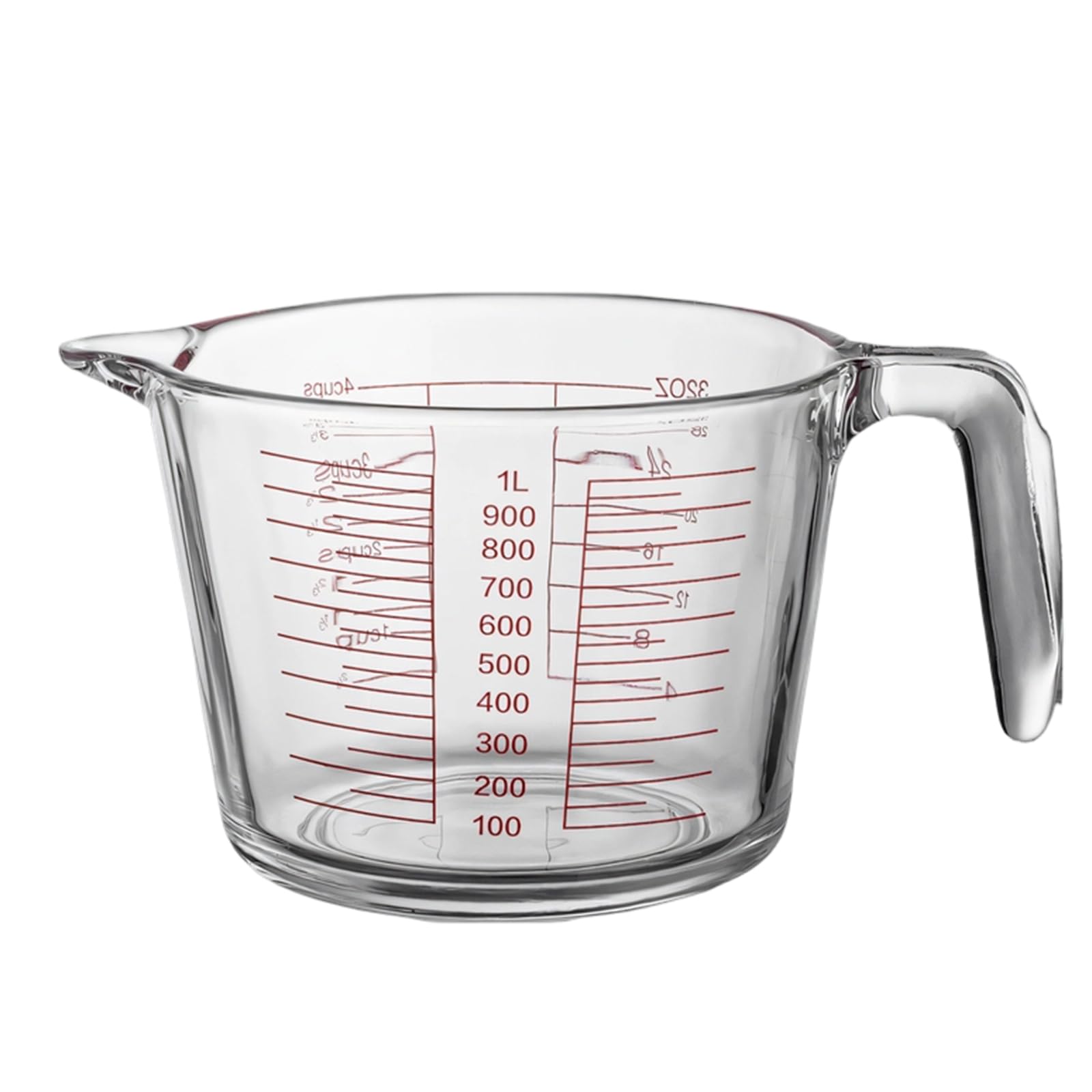 OSNIYAW Glass Measuring Cup with Exact Markings for Baking Cooking Mixing Large Capacity High Temperature Resistant Measuring Cup
