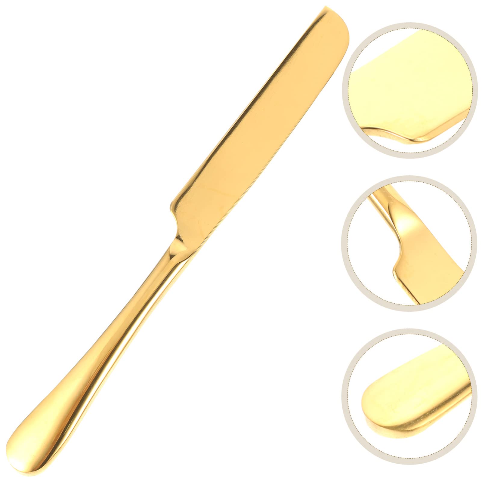 SHERCHPRY Serrated Bread Knife Style Cake Pizza Cutter Stainless Steel Reusable Slice Tool