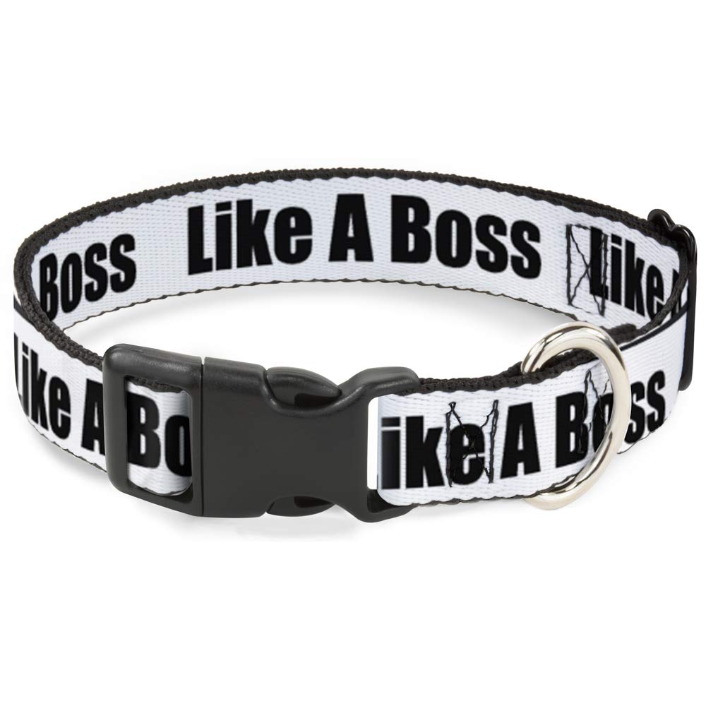 Pince à col en plastique noir et blanc Buckle Down pour chemises