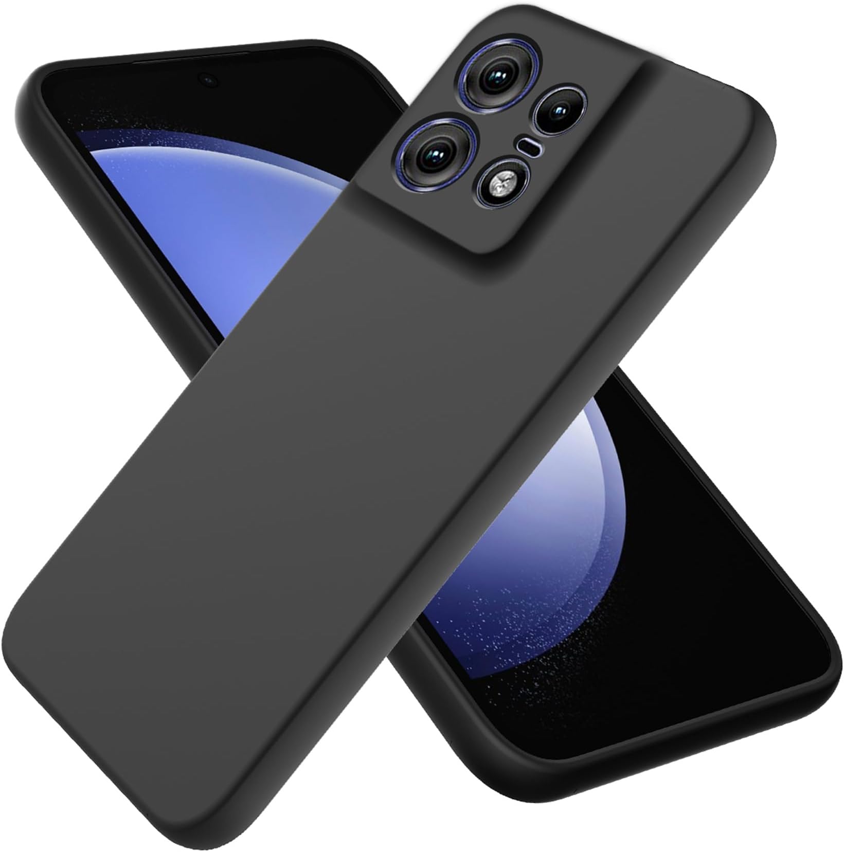 PENGPAI Funda Para Motorola Moto Edge 50 Case Uso Rudo Acrílico Anti-Amarillo Carcasa Bumper