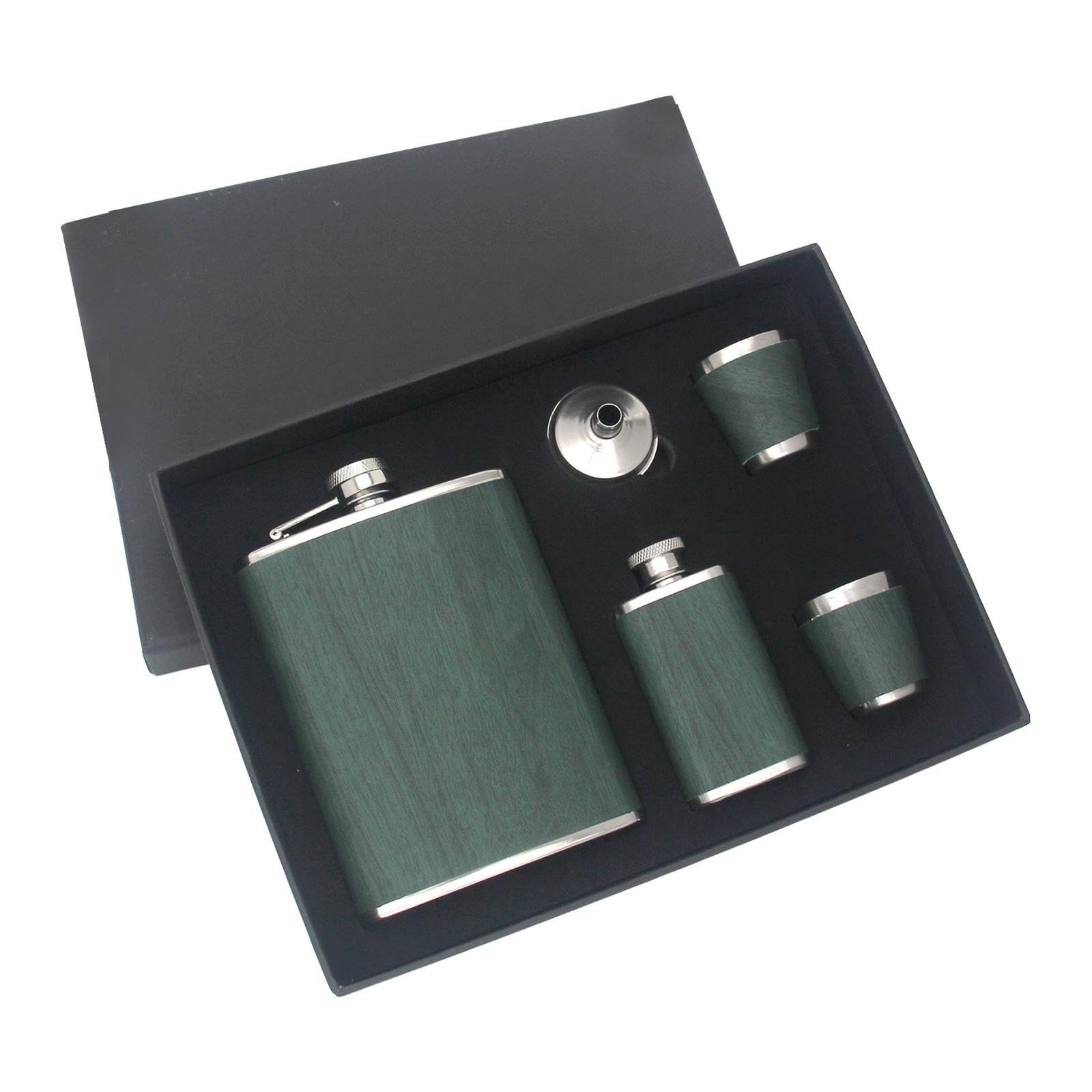 Botellas de vino de acero inoxidable lopituwe, juego de vasos elegante para eventos
