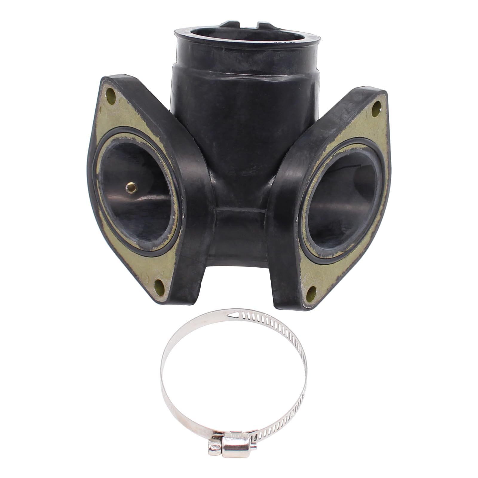 Vergaser Ansaugstutzen mit O-Ring Ansaugkrümmer Ansauggummi Motorrad Ansaugmanschette Vergasermanschetten Verbindung Rohr mit Dichtung für Yamaha XV 1600 Wildstar XV1600 1999 2000 2001 2002 2003 2004