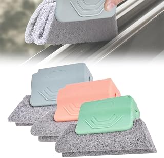 3PCS Magic Window Track Cleaner, Window Cleaning Brush Window Groove Cleaning Brush Tools, Window Track Cleaning Tools for Home lides Gaps, Sliding Door Track, Tile Lines Shutter (Colorful)
