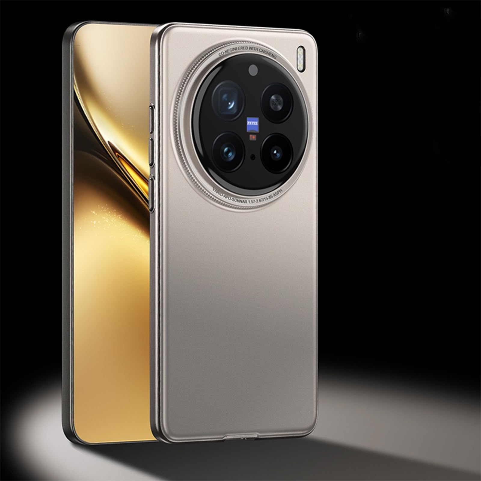 TIANYUE Compatible with vivo X200 Pro, Liquid Silicone Slim Shockproof Cover Case for vivo X200 Pro-Gray Case