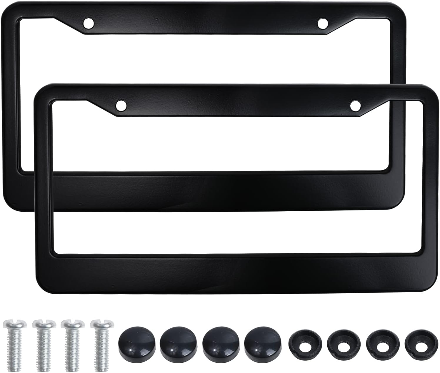 Tongze Black License Plate Frames Aluminum Alloy