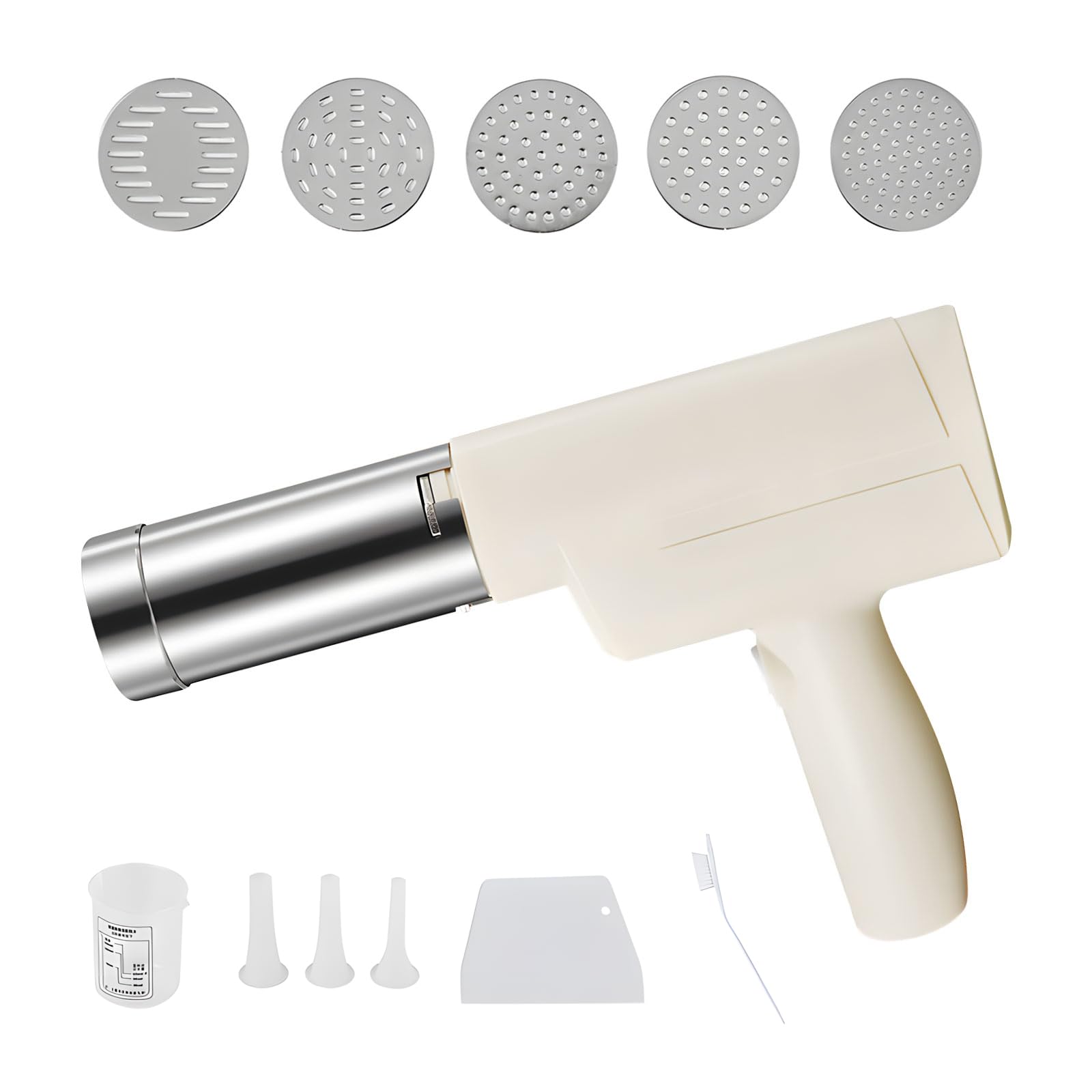 Elnwnnkc Automatic Electric Pastas Maker Machine Rechargeable Handheld Noodles Press with Noodles Molds for Home Kitchen Use Rechargeable Small Utility Kitchen Tool