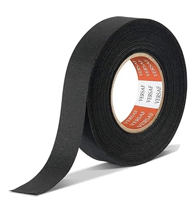 Friza Wiring Harness Cloth Tape Heat Resistant Fabric High Temp Wire Insulatiom Glue Strip for Auto Electrical Wrap Cable Ideal Car 19 mm x 25 m (1)