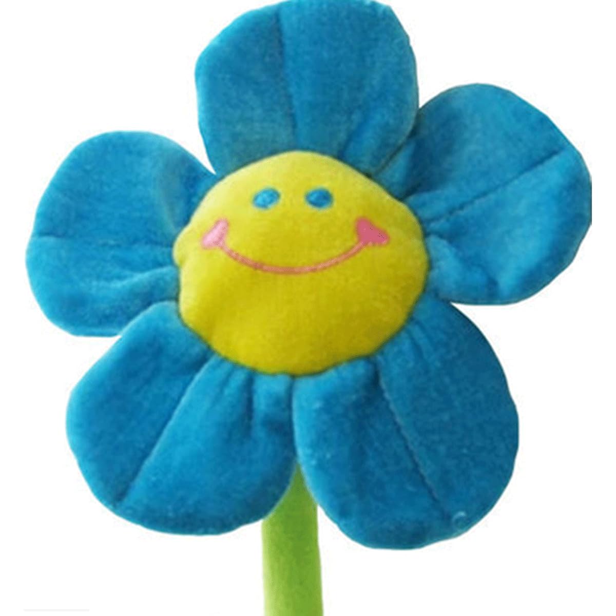 Justkeji Blue Stuffed Artifical Flower,Plush Sunflower Bouquet With Bendable Stems, Stuffed Flower Home Decoration For Wedding Party Birthday Christmas (18 Inch, )