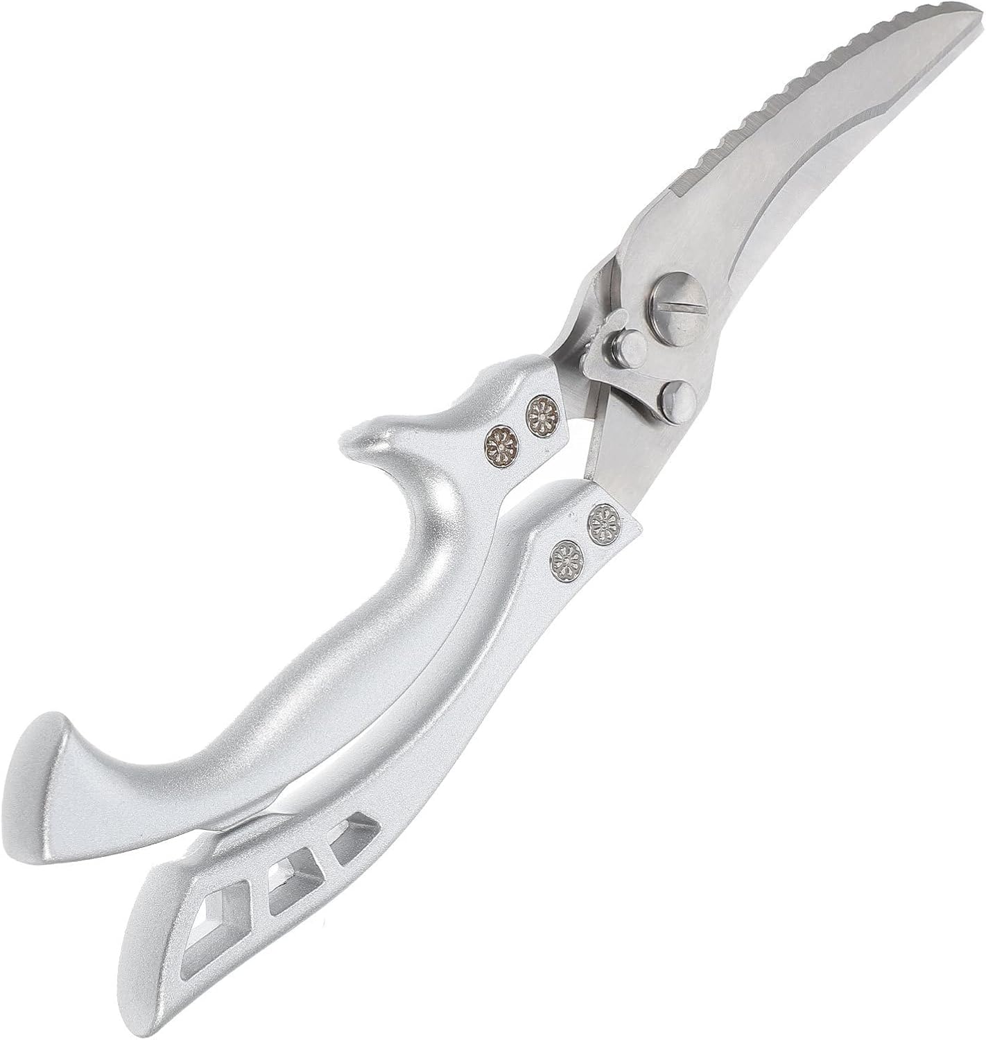 Stainless Steel Kitchen Chicken Scissors Multifunctional Poultry Shears with Anti-slip Handle and Safety Lock for Meat Cutting and Bbq Cooking