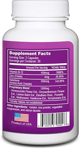 Miniatura 3 de LIG Thyroid Soothe - Suplemento herbario natural para tiroides hiperactiva, minimiza el bocio tiroideo, equilibra los niveles hormonales y mantiene