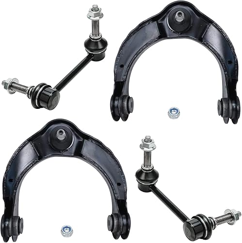 Miniatura 636 de Detroit Axle - Brazos de control delanteros inferiores con rótula + barras estabilizadoras de repuesto para Chrysler Dodge Intrepid 300M Concorde