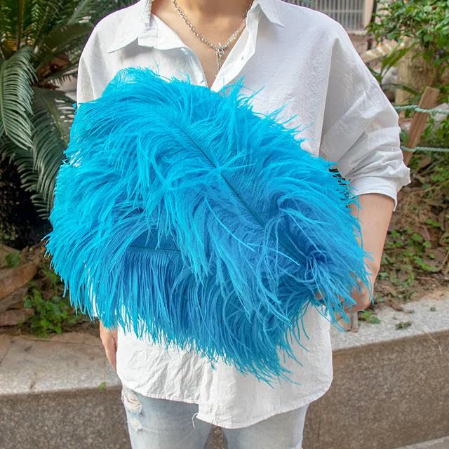TUITA 10pcs White Large Ostrich Feather 15-55cm for Wedding Party Carnival Decoration Natural Ostrich Feathers Crafts DIY Accessories