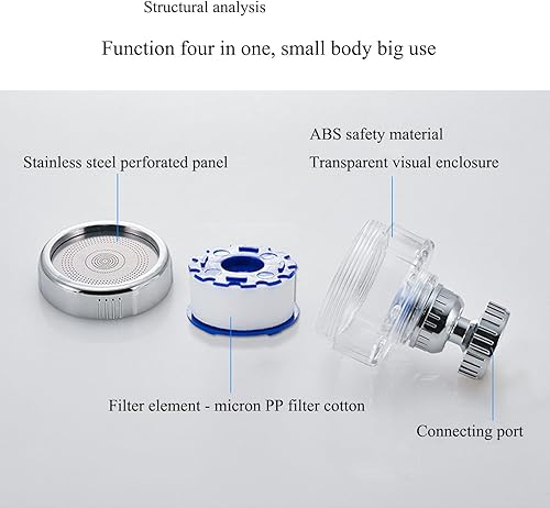 Miniatura 7 de El filtro del grifo del fregadero de cocina filtra las impurezas del agua y purifica la calidad del agua, comúnmente utilizado en grifos de cocina y