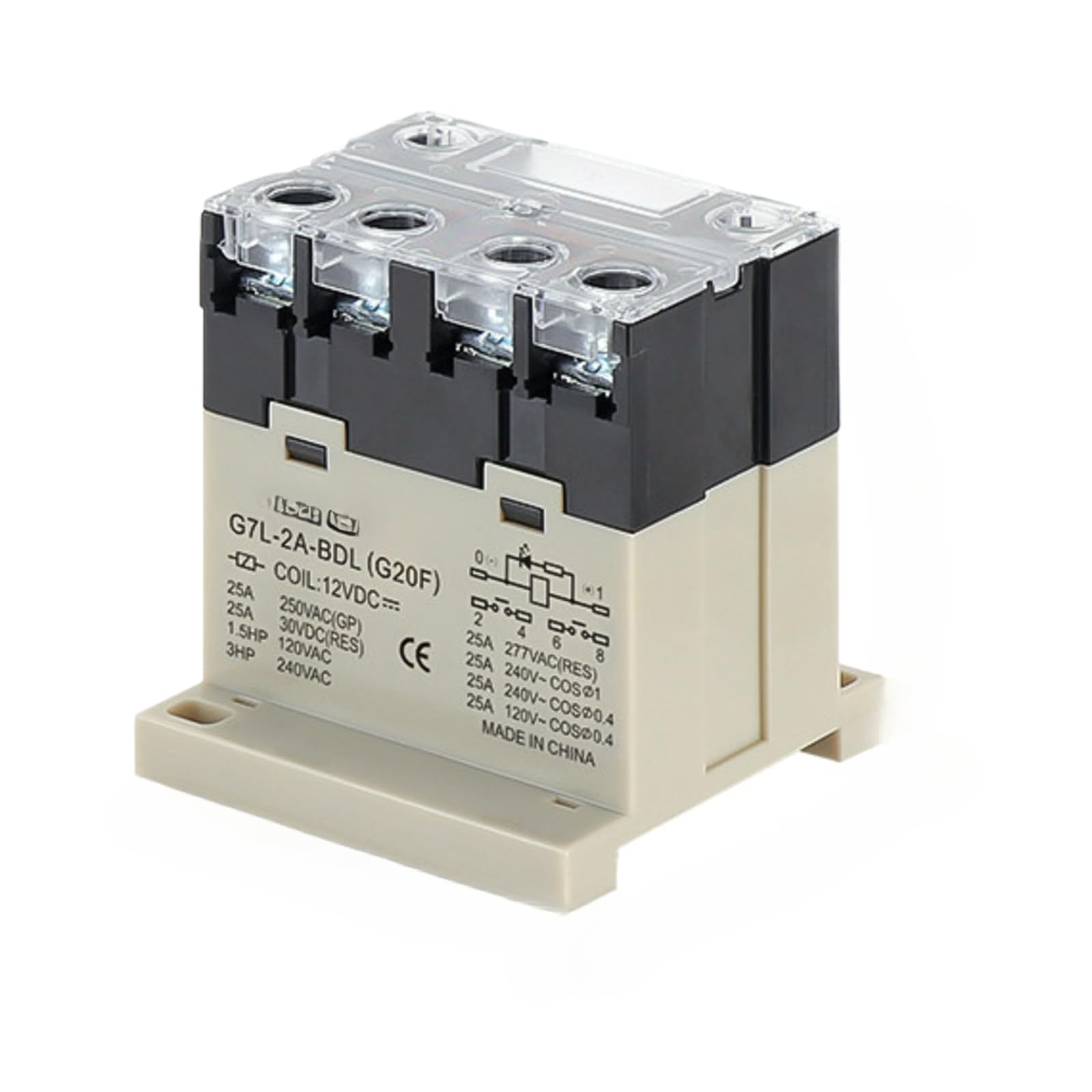 Relais G7L-2A-BDL 12VDC G7 25A pour circuits électriques stables - 2