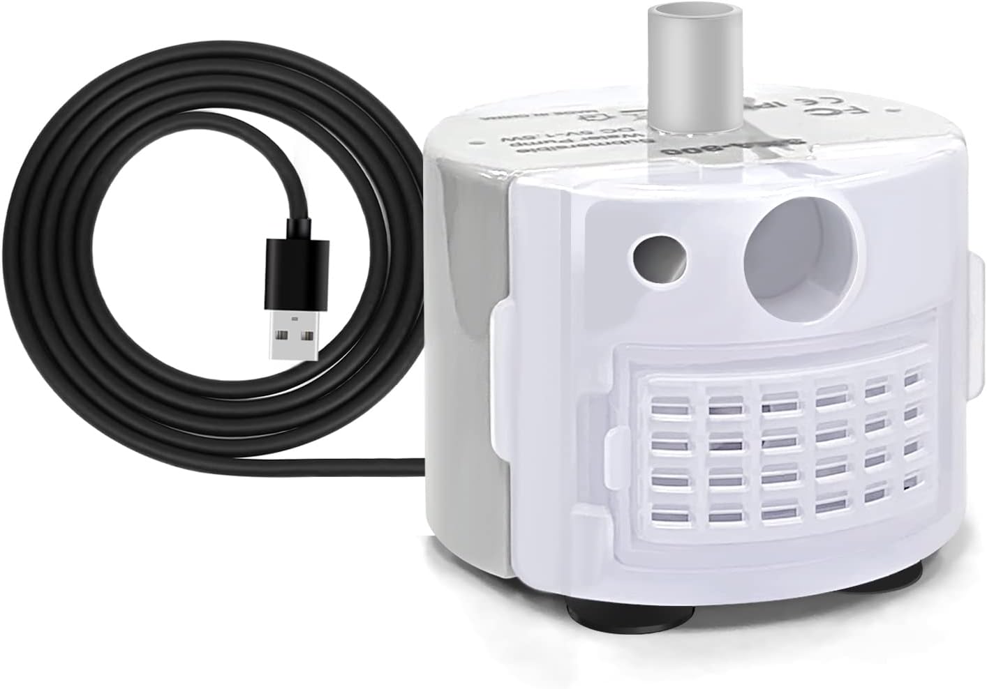 Tomxcute Replacement Pump for cat Water Fountain, Compatible 108oz/3.2L and 135oz/4.0L Automatic Stainless Steel Pet Fountain Dog Water Dispenser,Super Quiet Dog Pet Fountain Water Pump ‎white