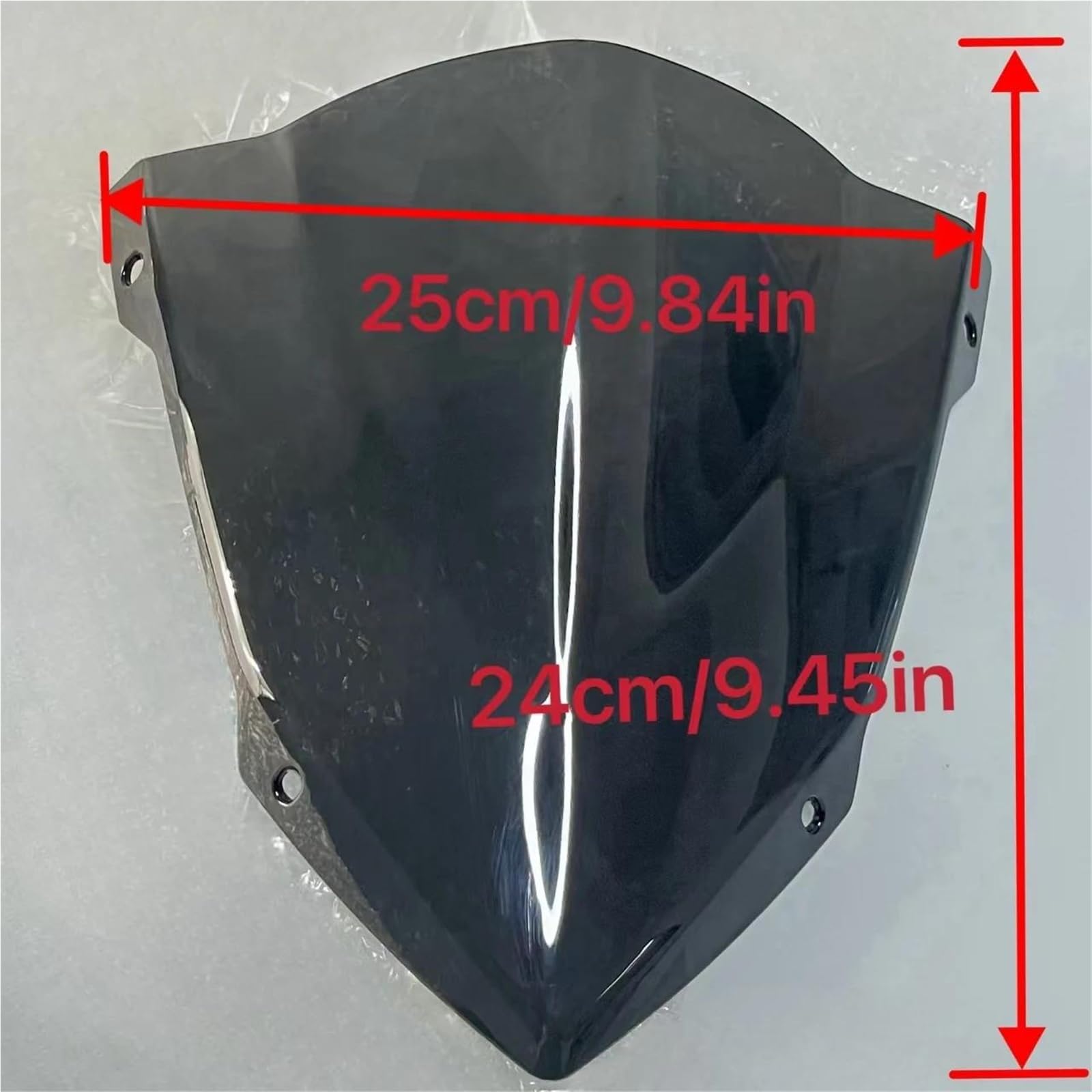 Parabrezza Per Moto, Deflettori Antivento Per YAMAHA MT09 MT-09 MT 09 2014-2017, Spoiler Sportivo Cupolino Parabrezza(NERO)