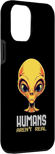 Miniatura 3 de iPhone 13 Pro Max Humans Aren't Real Alien Head UFO Alien Face Space Case