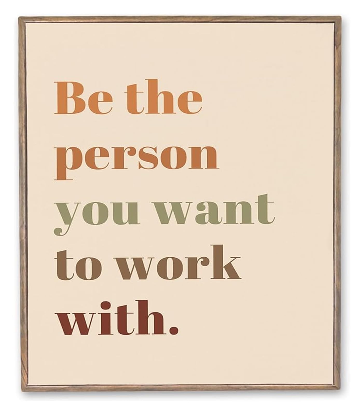 RQLVZHGK Motivational Boho Poster for Office Wall-Art, Inspirational Home Office Decor with Quote Unframed,12x18inch(30x45cm)