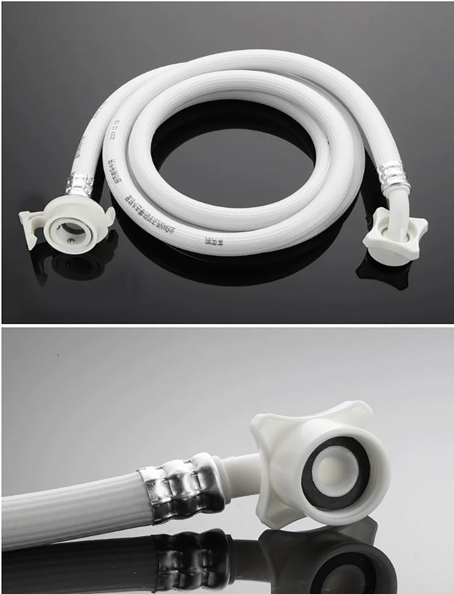 Genérico Manguera de Entrada de Lavadora, Tubo Conector Flexible for lavadoras automáticas(Length 600cm)