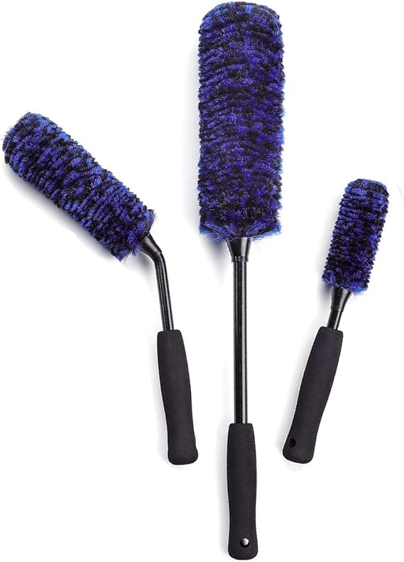 brushdepot Car Wheel Brushes 3Piece Kit includes angled
