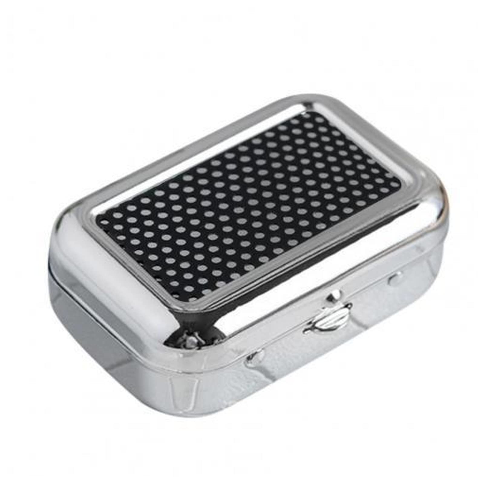 KEYVOR Ashtray Ashtray with lockable lid portable metal desktop smoking ashtray outdoor metal pocket ashtray Cool ashtray (Size : Noir)