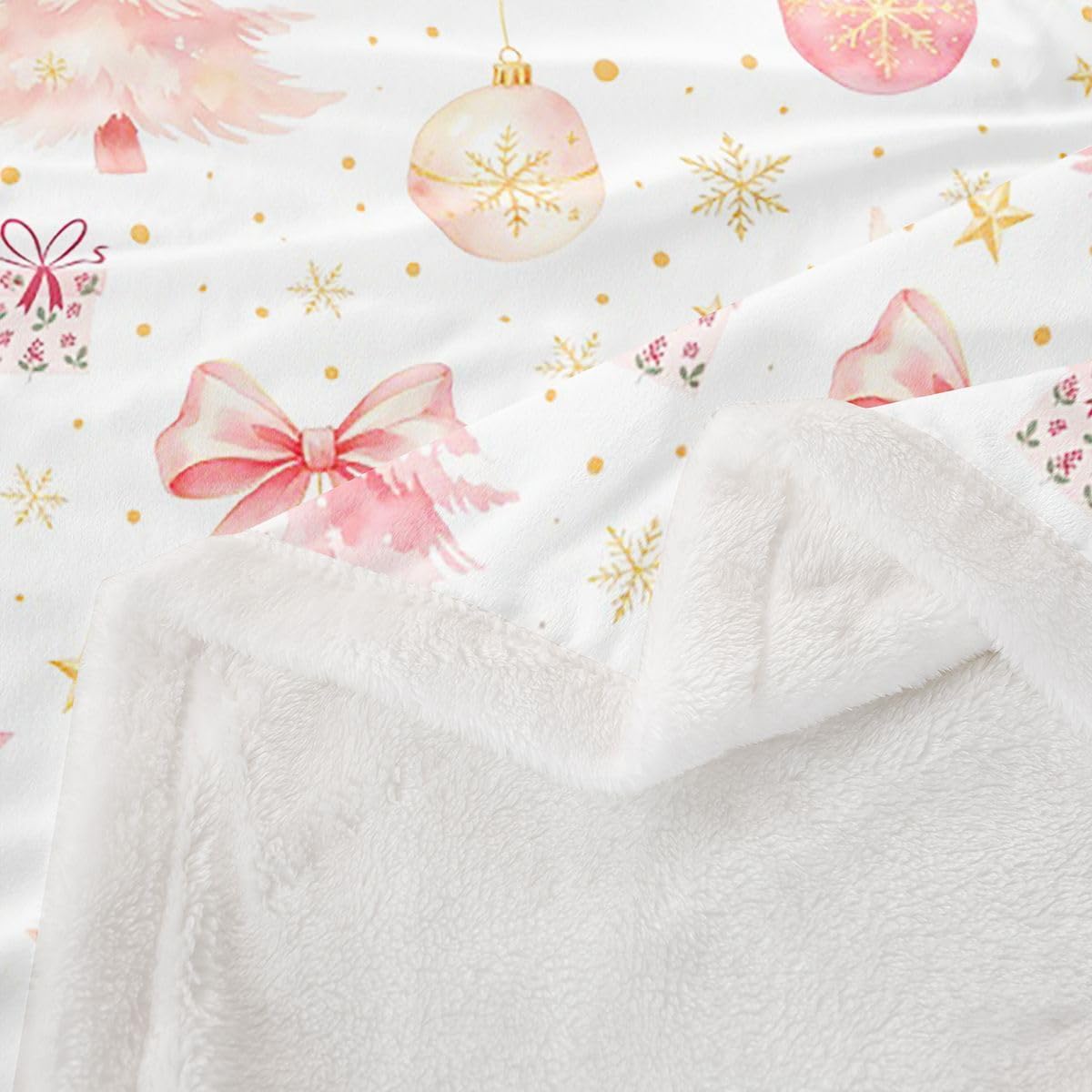 Manfei Winter Xmas Tree Throw Blankets,30"×40" image 3