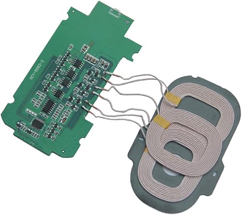 2 Pcs montón Tecnología de carga inalámbrica Tres bocinas Qi Estándar bricolaje Modified LED de bajo calor Cargador inalámbrico Transmisor Módulo