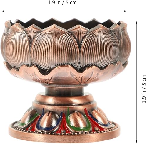 Miniatura 5 de Vaguelly Soporte de escritorio budista para velas, lámpara de mantequilla de ghee, soporte de lámpara de meditación, decoración zen, lámpara de