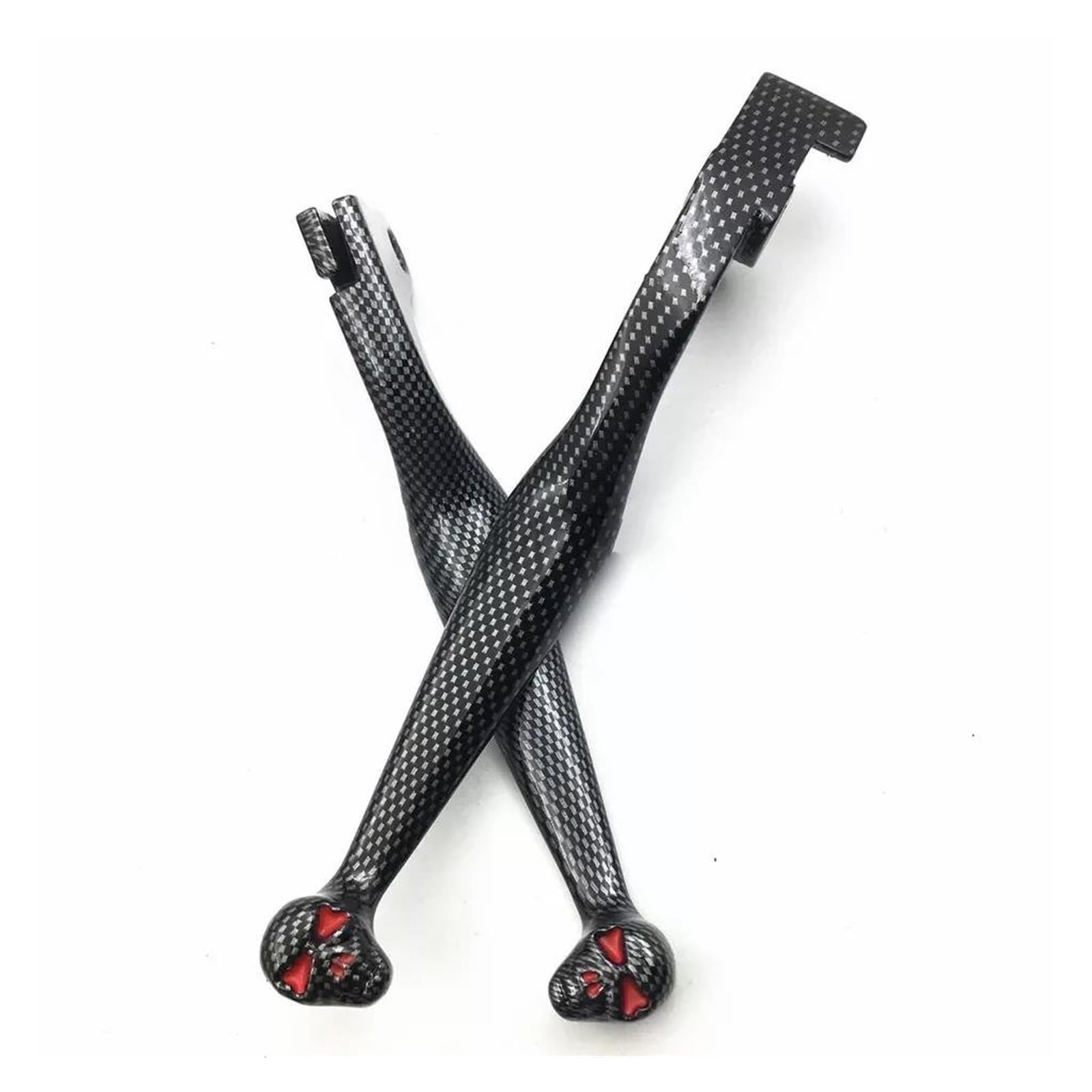 KVKQMLFEAW Motorbike Hand Levers for Shadow 600 750 1100 for VTX1300 for VT1300 VTX VT 1300 Chrome Aftermarket Motorcycle AccessoriesBrake Clutch Skull Hand Lever Handlebar Brake Lever(2)