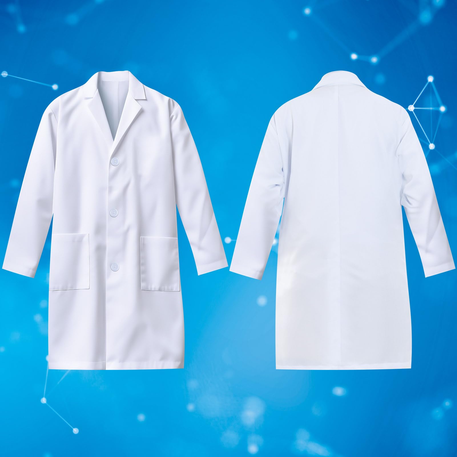JOPSHEEN Kids Scientist Costume Lab Coat Pretend Play Scientist - Image 4