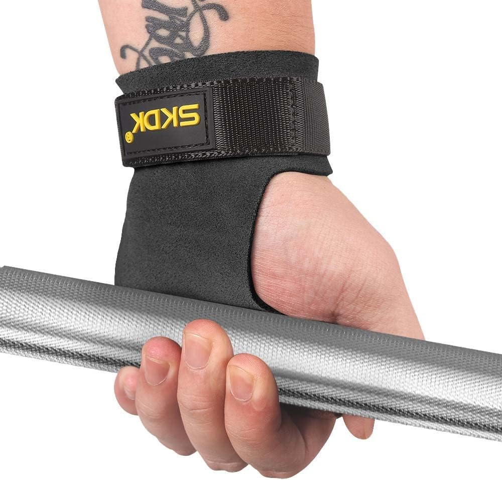 Leather Hand Grips for Crossfit Training, Gymnastics, Full Palm