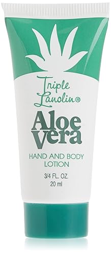 TRIPLE LANOLIN Loción de aloe vera, 0.75 onzas
