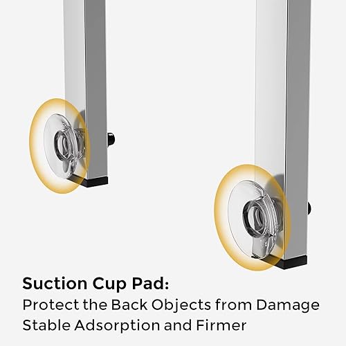 Miniatura 5 de ODesign Organizador de baño ajustable sobre la puerta con 4 ganchos, organizador de ducha negro para colgar sobre la puerta, 3 niveles