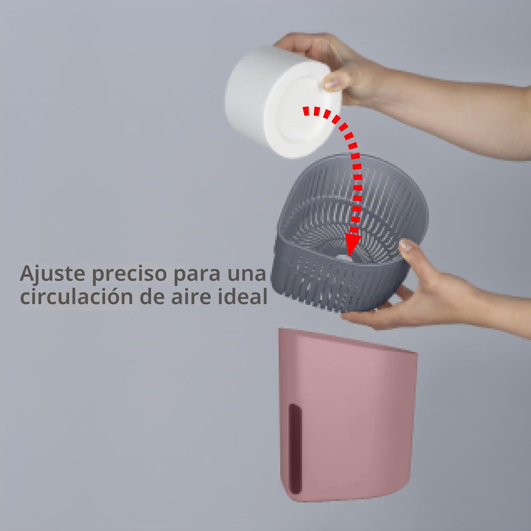 WENKO Deshumificador Drop 1000 g rosa Capacidad: 1.6 l, Plástico (ABS), 15 x 23 x 15 cm, Rosa