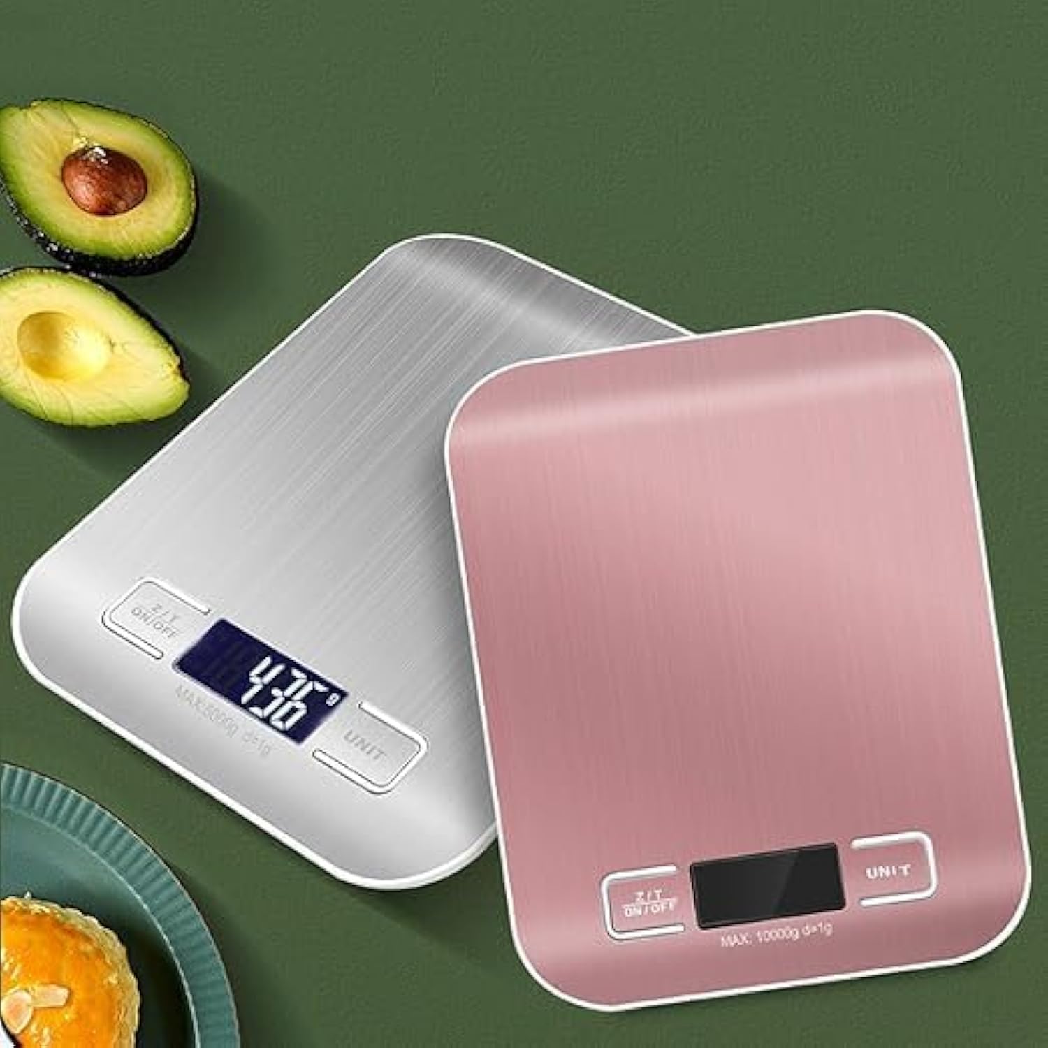 Digital Food Weight Machine for Kitchen up to 10 kg Capacity - Accurate Kitchen Weighing Scale for Home Baking, Cooking & Fitness with Touch Button Tare Function, Ideal for Food Measuring