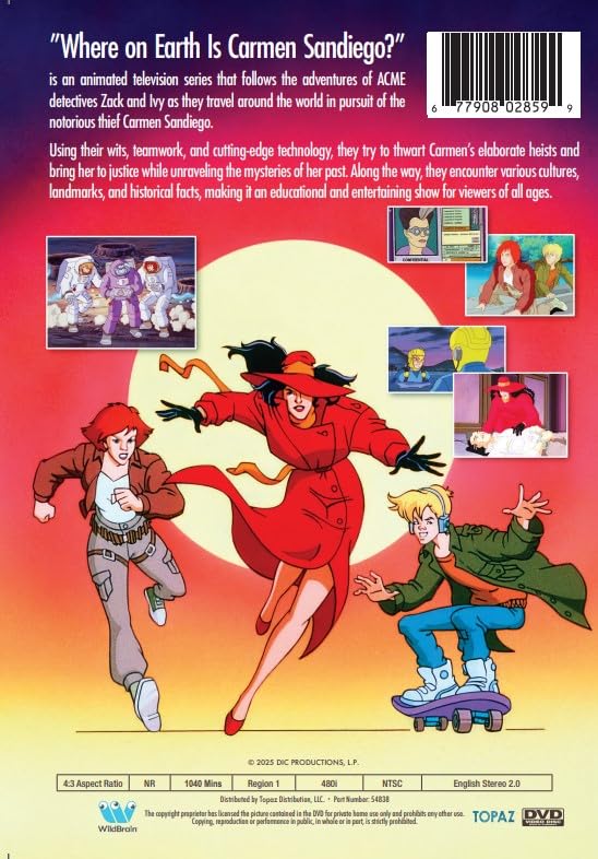 Where on Earth is Carmen Sandiego?: The Complete Series (30th Anniversary Edition) (Seasons 1, 2, 3 & 4 // All 40 Episodes) [DVD]