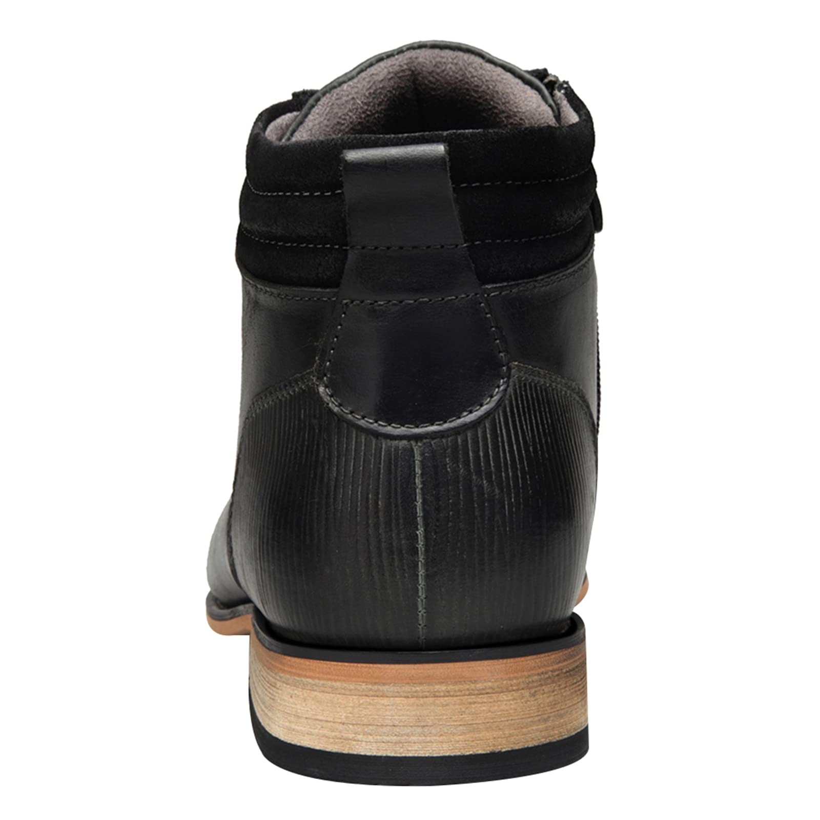 ANUFER Uomo Vintage Allacciare Pelle Stivali Zip Formale Scarpe da Sera