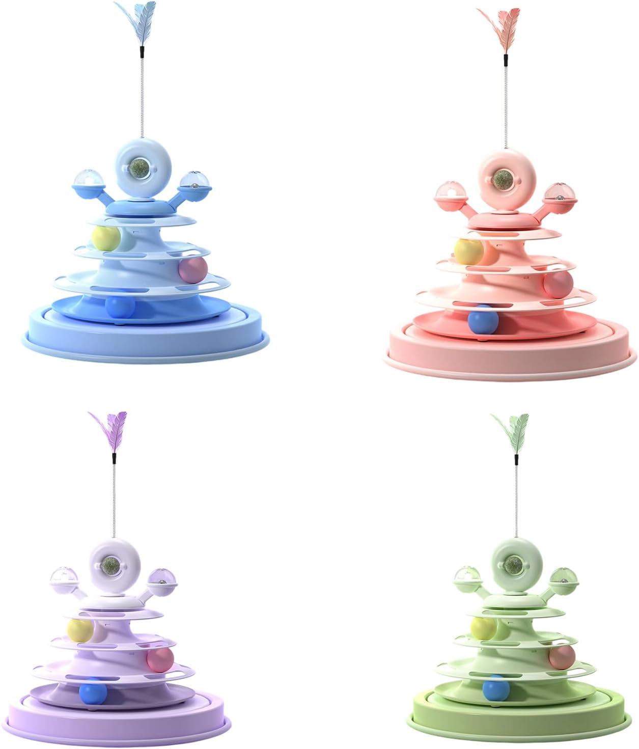 Automatic Interactive Spinner Toy Electric Rotating for Indoor Entertainment and Exercise Rechargeable Cats Toy