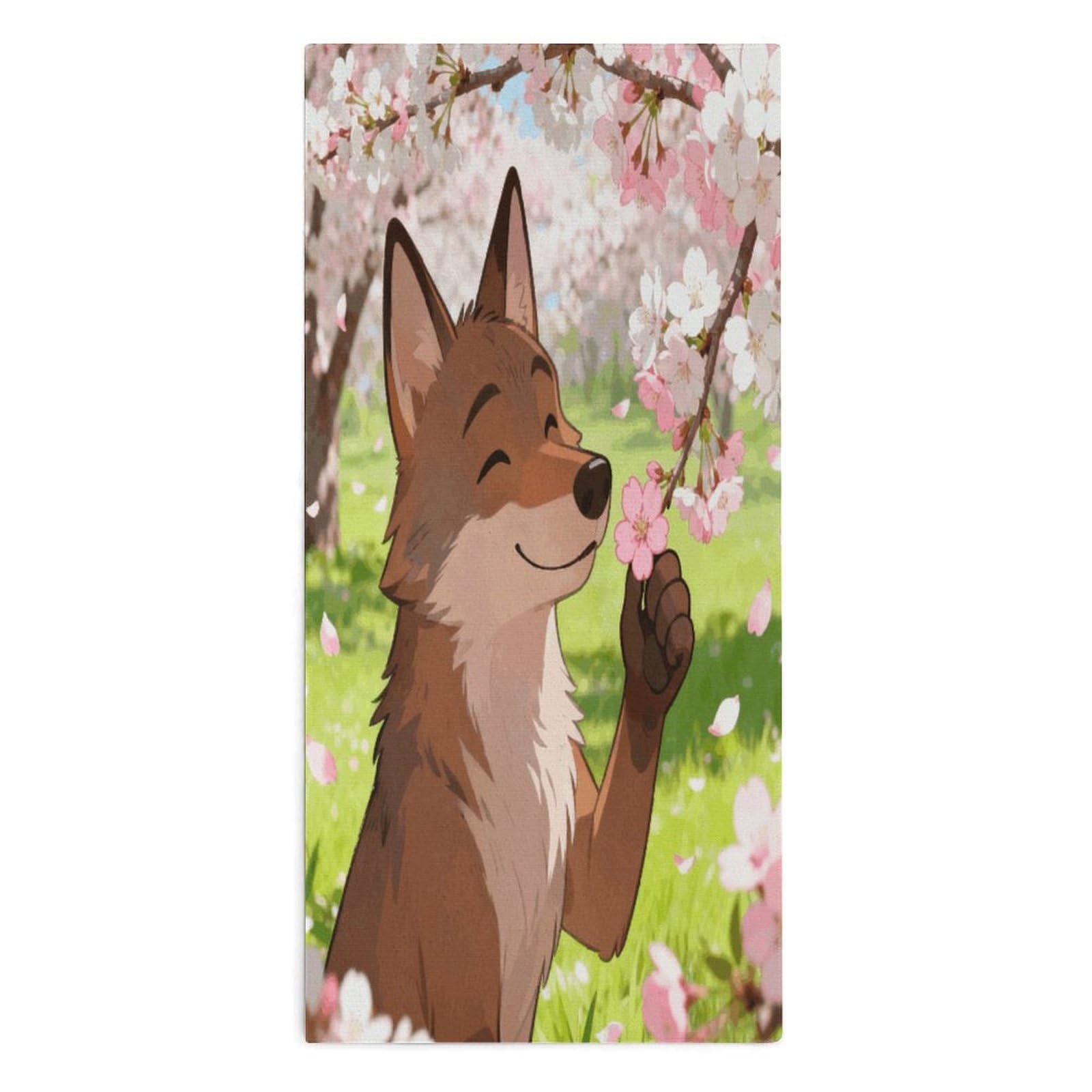 VstaDank A Gentle Sniff in The Cherry Breeze Towel Quick Dry Absorbent Towels for Beach Thin Soft Lightweight Travel Bath Towel Sand Free Super Microfiber Face Towels for Sport Bath Adults