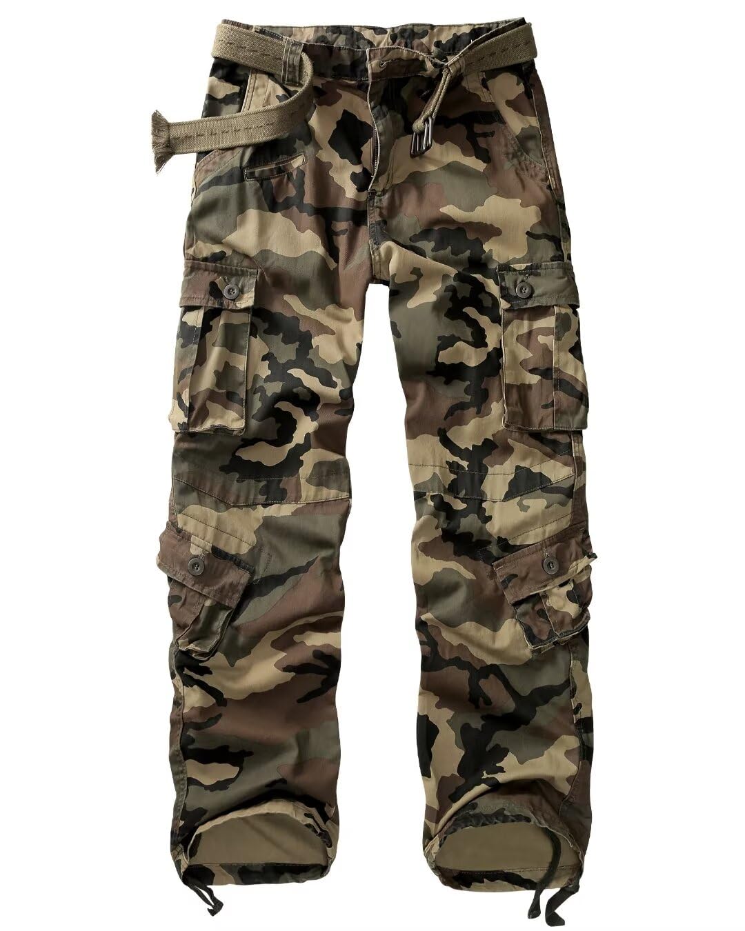 VATINNT Cargo Trousers Men's Cotton Combat Trousers 3354 M Camo 36