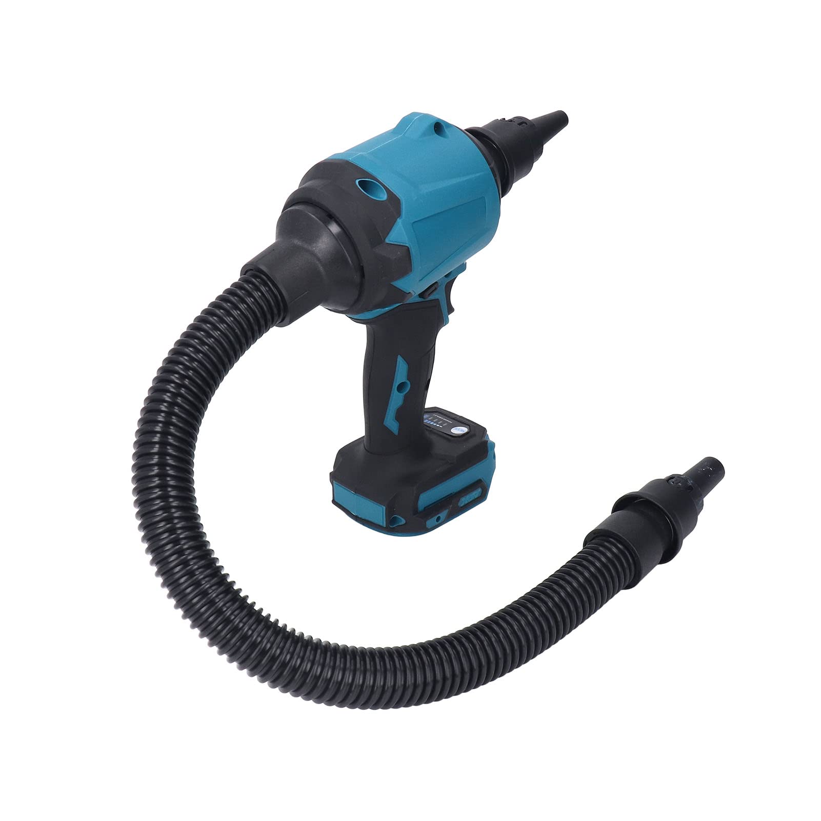 Motor de Cepillo con Núcleo de Cobre para Pistola de Aire Recargable, Velocidad del Viento de hasta 200 M/s con 7 Boquillas para Limpieza de Talleres, Inflado de Juguetes para