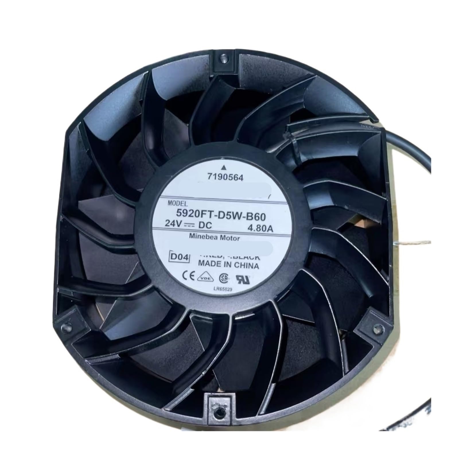 Ventilateur de serveur professionnel 2 fils 24V 4.80A pour rack réseau