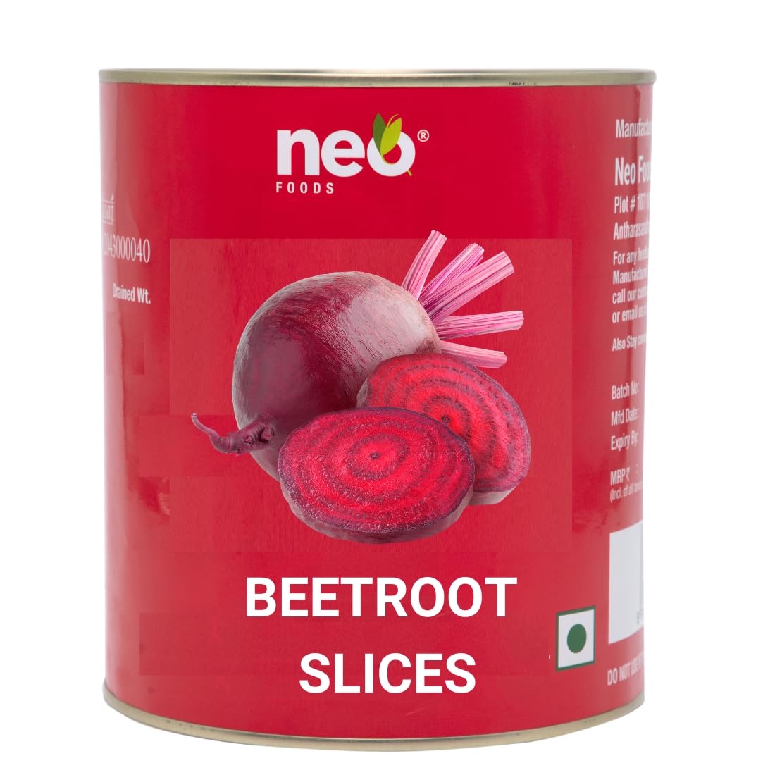Neo Beetroot Slice 2.9 Kg Can I Mild & Sweet I 100% Vegan I Ready-to-Eat Fibre-Rich I Dip for Snacks, Mix in Salads (B0B9724DM3) Amazon Price History, Amazon Price Tracker